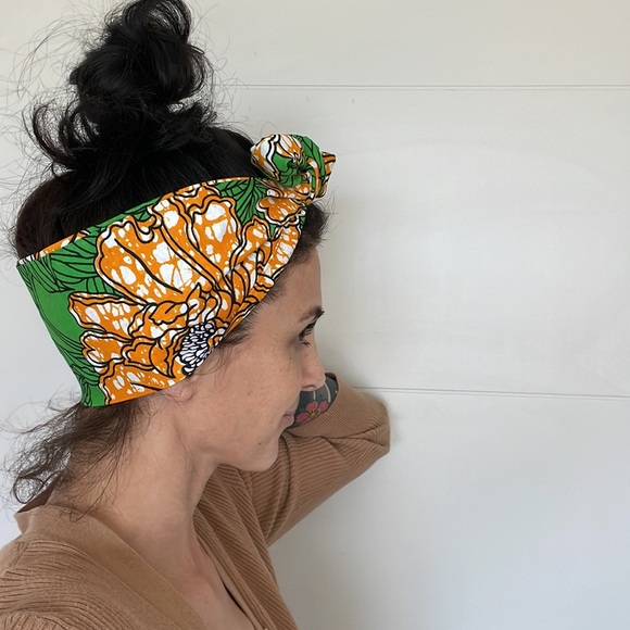 African inspired hair scarf made by me - Picture 3 of 7